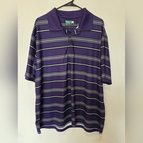Hogan Other - Ben Hogan Performance Men’s Purple Striped Polo